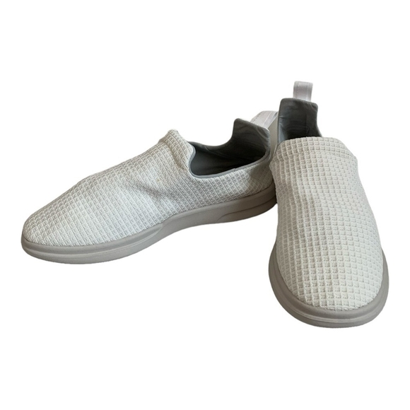 Mens Shoes LUSSO CLOUD Jet Matte White Nomad Waffle Shoes Slip on Shoes - Picture 3 of 9